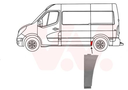 Nissan Zijplaat Achter L 3396141