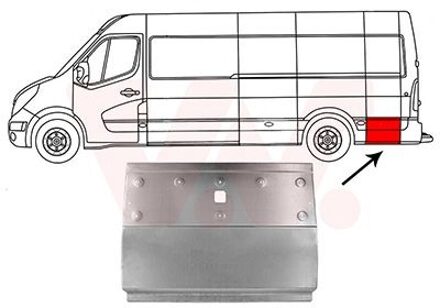 Nissan Zijplaat Achter L 4388143