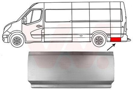 Nissan Zijplaat Achter L 4399143