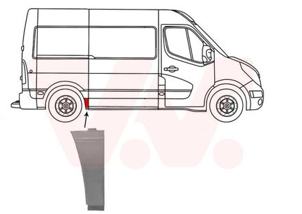 Nissan Zijplaat Achter R 3396142