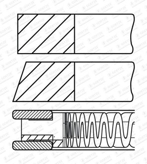 Nissan Zuigerveerset 0843770000