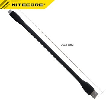 Nitecore Micro-Usb Naar Flexibele Usb Stand Opladen Kabel Voor Tup Buis Tip Duim Tini Mh Serie Zaklamp t360 HC65 Koplamp