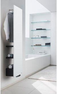 Niva Bath accessoires m. een kapstok en 3 leggers H=1820mm wit structuur (S600) 118380318200600