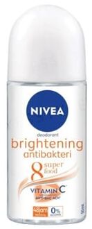 NIVEA Brightening Antibakteri 8 Super Food Vitamin C Roll On 50ml