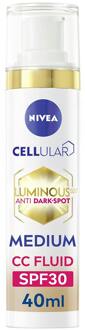 NIVEA CC Crème NIVEA Luminous CC Fluid SPF30 Medium 40 ml