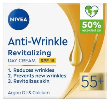 NIVEA Dagcrème Nivea Anti Wrinkle Revitalizing Day Care 55+ SPF15 50 ml