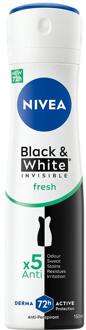 NIVEA Deodorant NIVEA Black & White Fresh Invisible Fresh 72H Deo Spray 150 ml