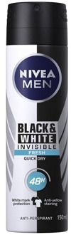 NIVEA Deodorant Nivea Men Invisible Black & White Fresh Deospray 150 ml