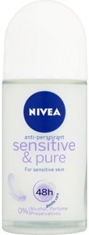 NIVEA Deodorant Nivea Sensitive & Pure Roll On Deo 50 ml
