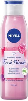 NIVEA Douchegel Nivea Fresh Blends Raspberry & Blueberry & Almond Milk 300 ml