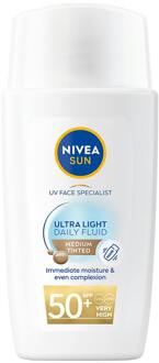NIVEA Gezichtscrème NIVEA Daily Fluid Medium Tinted SPF 50+ 40 ml