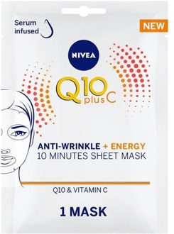 NIVEA Gezichtsmasker NIVEA Q10 Anti-Wrinkle Energy Vitamin C Sheet Mask 1 st