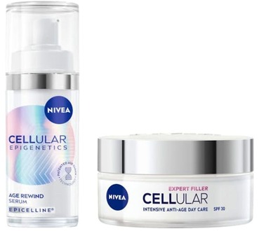 NIVEA Huidverzorgingskit NIVEA Cellular Epigenetics Serum & Expert Filler Anti-Age Day Creme 30 ml + 50 ml