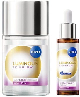 NIVEA Huidverzorgingskit NIVEA Luminous Skin Glow Liquid Refiner & Serum 100 ml + 30 ml