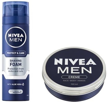 NIVEA Huidverzorgingskit NIVEA Men Creme & Shaving Foam 150 ml + 200 ml
