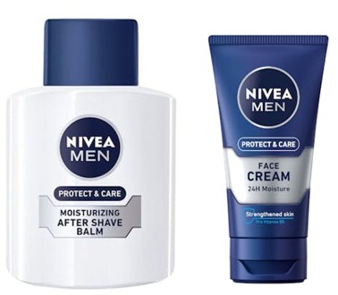 NIVEA Huidverzorgingskit NIVEA Men Face Creme & After Shave Balm 75 ml + 100 ml