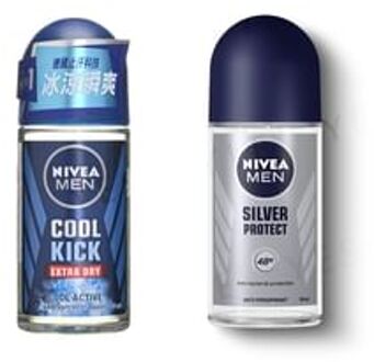 NIVEA Men 48H Deodorant Roll On Silver Protect - 50ml