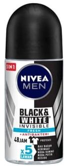 NIVEA Men Invisible Black & White Fresh Deodorant Roll On 50ml