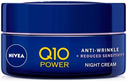 NIVEA Nachtcrème Nivea Q10 Power Anti-Wrinkle Sensitive Night Cream 50 ml