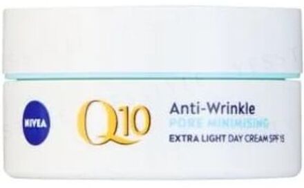 NIVEA Q10 Anti-Wrinkle Pore Minimising Extra Light Day Cream SPF 15 50ml