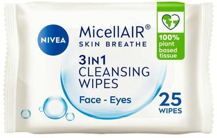 NIVEA Reinigingsdoekjes NIVEA Micellair All In One Cleansing Wipes 25 st