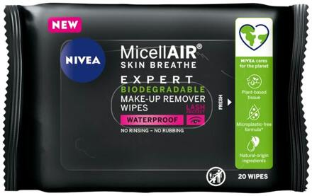 NIVEA Reinigingsdoekjes Nivea Micellair Expert Make-Up Remover Wipes 20 st