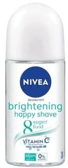 NIVEA Women Brightening Happy Shave Vitamin C & Pro Vitamin B5 Deodorant Roll On 50ml