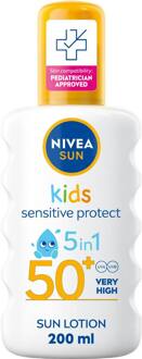 NIVEA Zonnebrandcrème NIVEA Kids Sensitive Protect & Play Sun Spray SPF 50+ 200 ml
