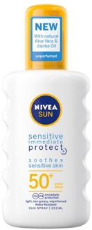 NIVEA Zonnebrandcrème Nivea Sensitive & Protect Sun Spray SPF50+ 200 ml