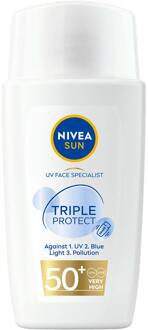 NIVEA Zonnebrandcrème NIVEA Sun Face Triple Protect SPF50+ 40 ml