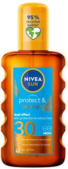 NIVEA Zonnebrandcrème Nivea Sun Protect & Bronze Oil Spray SPF30 200 ml