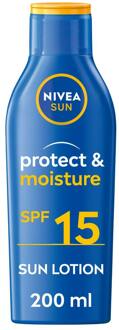 NIVEA Zonnebrandcrème Nivea Sun Protect & Moisture Sun Lotion SPF15 200 ml