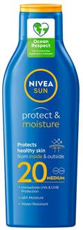 NIVEA Zonnebrandcrème Nivea Sun Protect & Moisture Sun Lotion SPF20 200 ml