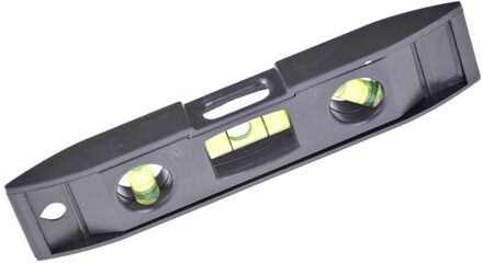 Niveau Meet Gereedschap Zwart Plastic Waterpas Heerser Magneet Bubble Loodgieter Meting Tool Waterpas Torpedo