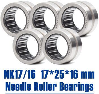 NK17/16 Lager 17*25*16 Mm (5 Stuks) solid Kraag Naaldlagers Zonder Binnenring NK17/16 NK1716 644903K Lager