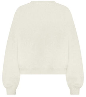 Nkf03021 54 beatriz pullover flower sand melange Beige