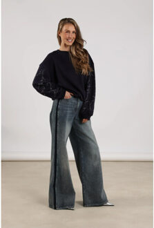 Nkf09046 298 ruby pants denim blue denim Veelkleurig - M