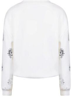 Nks03069 17 suzanne pullover paillet off white - maat S Wit