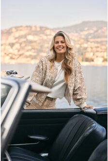 Nks04012 17 luna shirt off white Blauw - XXL