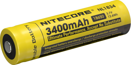 NL1834 Oplaadbare 18650 Li-Ion batterij 3400mAh