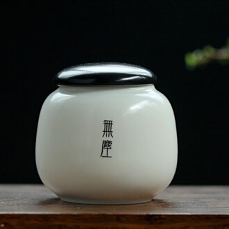 Nlslasi Keramische Theepot Boutique Kleine Mini Pu'er Groene Thee Verzegeld Opslagtank Thee Verpakking Voedsel Verzegelde Blikken Geschenkdoos