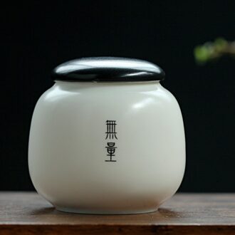Nlslasi Keramische Theepot Boutique Kleine Mini Pu'er Groene Thee Verzegeld Opslagtank Thee Verpakking Voedsel Verzegelde Blikken Geschenkdoos