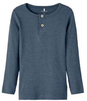 Nmmkab Beringzee shirt met lange mouwen Blauw - 104