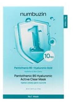 No.1 Pantothenic B5 Hyaluronic Active Clear Mask Set 10 sheets 26ml x 10 sheets