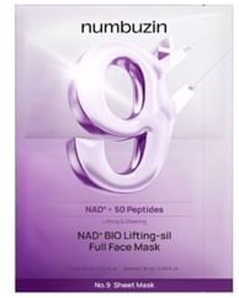 No.9 NAD Bio Lifting-sil Full Face Mask 1 sheet 2025 Version - 48ml x 1 sheet