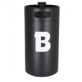 No Brand 5L RVS Mini Keg - Dubbelwandig Mat Zwart