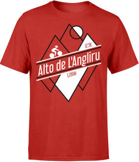 No Brand Alto De L'Angliru Men's Red T-Shirt - L