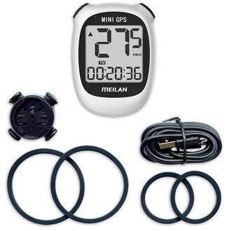 No Brand Meilan fietscomputer Mini GPS M3 oplaadbaar 1,7 inch grijs/zwart