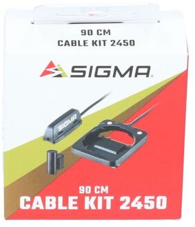 No Brand SIGMA Houder set met kabel en magneet 90 cm 2450 original serie 00544 Zwart