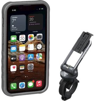 No Brand Topeak RideCase iPhone 13 Mini incl. bevestiging Zwart